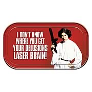 Star Wars Princess Leia Laser Brain Magnetic Mini Tin Sign